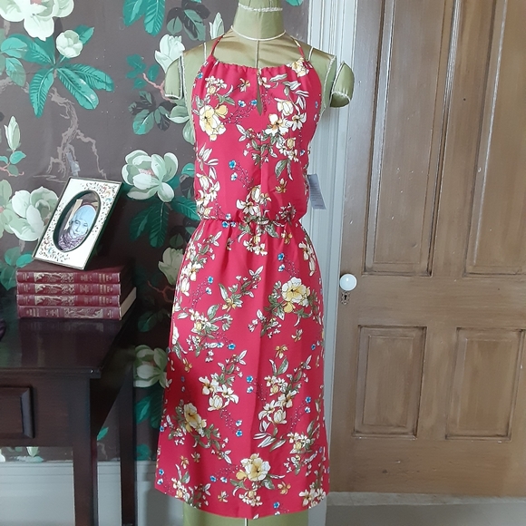 NWOT Velvet Torch Floral Halter Dress - Picture 2 of 8